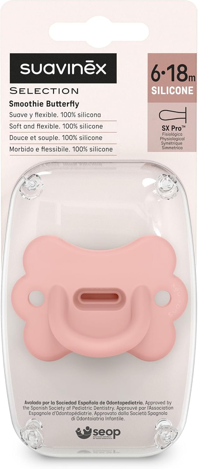 Chupete Smoothie Butterfly Peach Pink 6-18meses