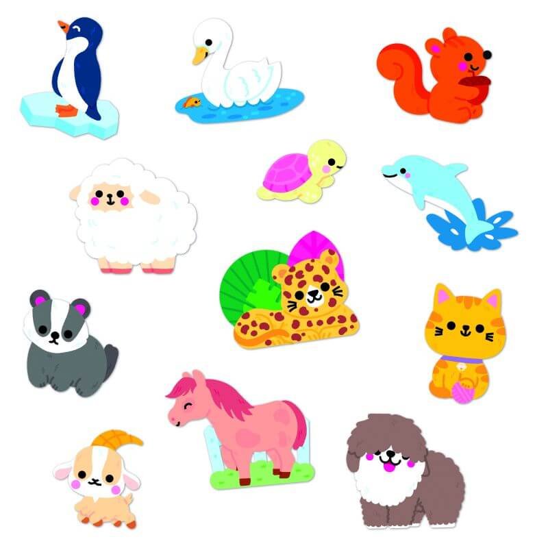 50 Pegatinas Grandes Animales