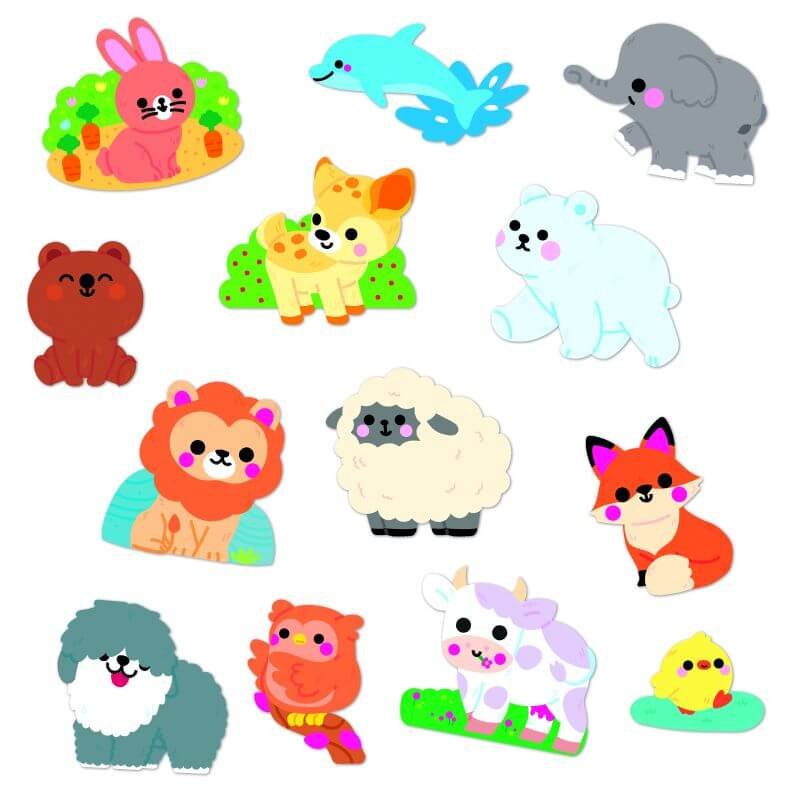 50 Pegatinas Grandes Animales