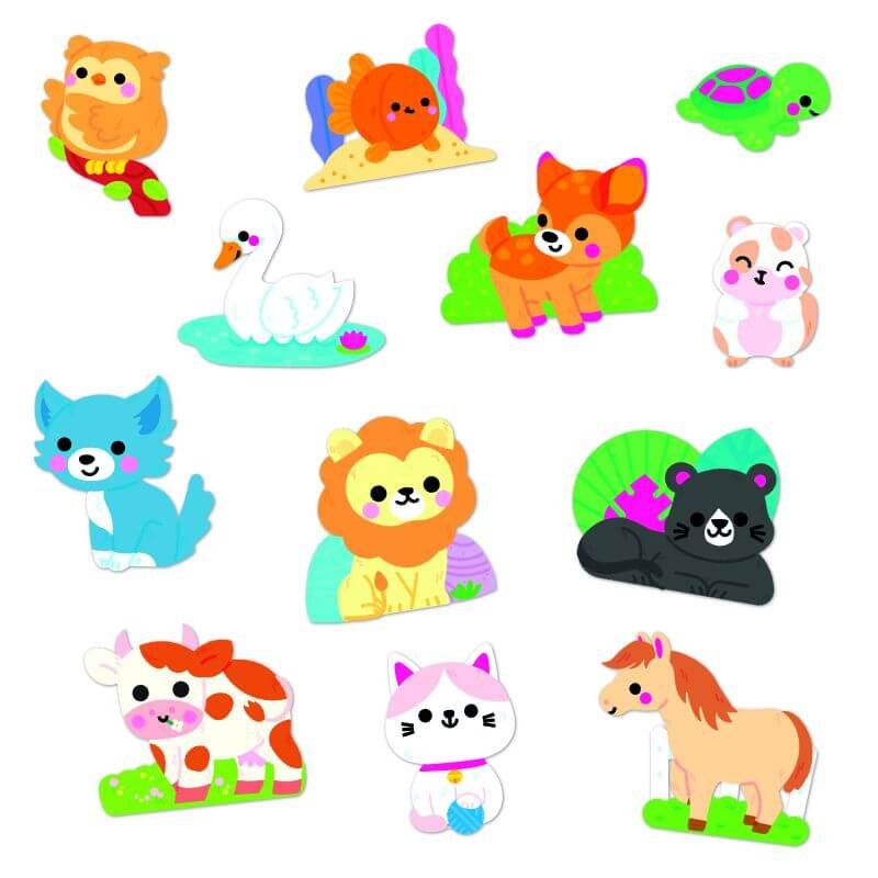50 Pegatinas Grandes Animales