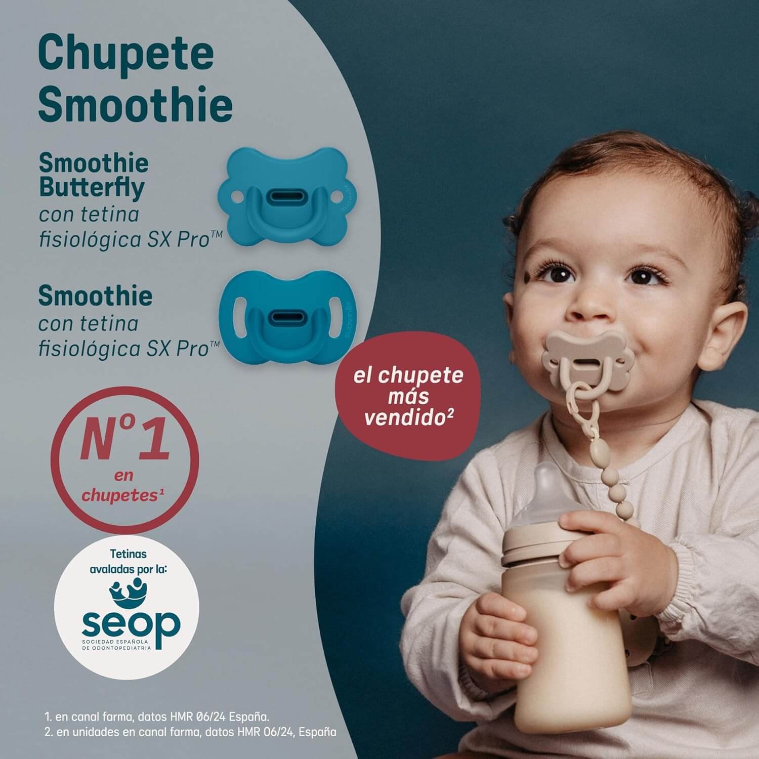 Chupete Smoothie Butterfly Irish Cream 6-18meses