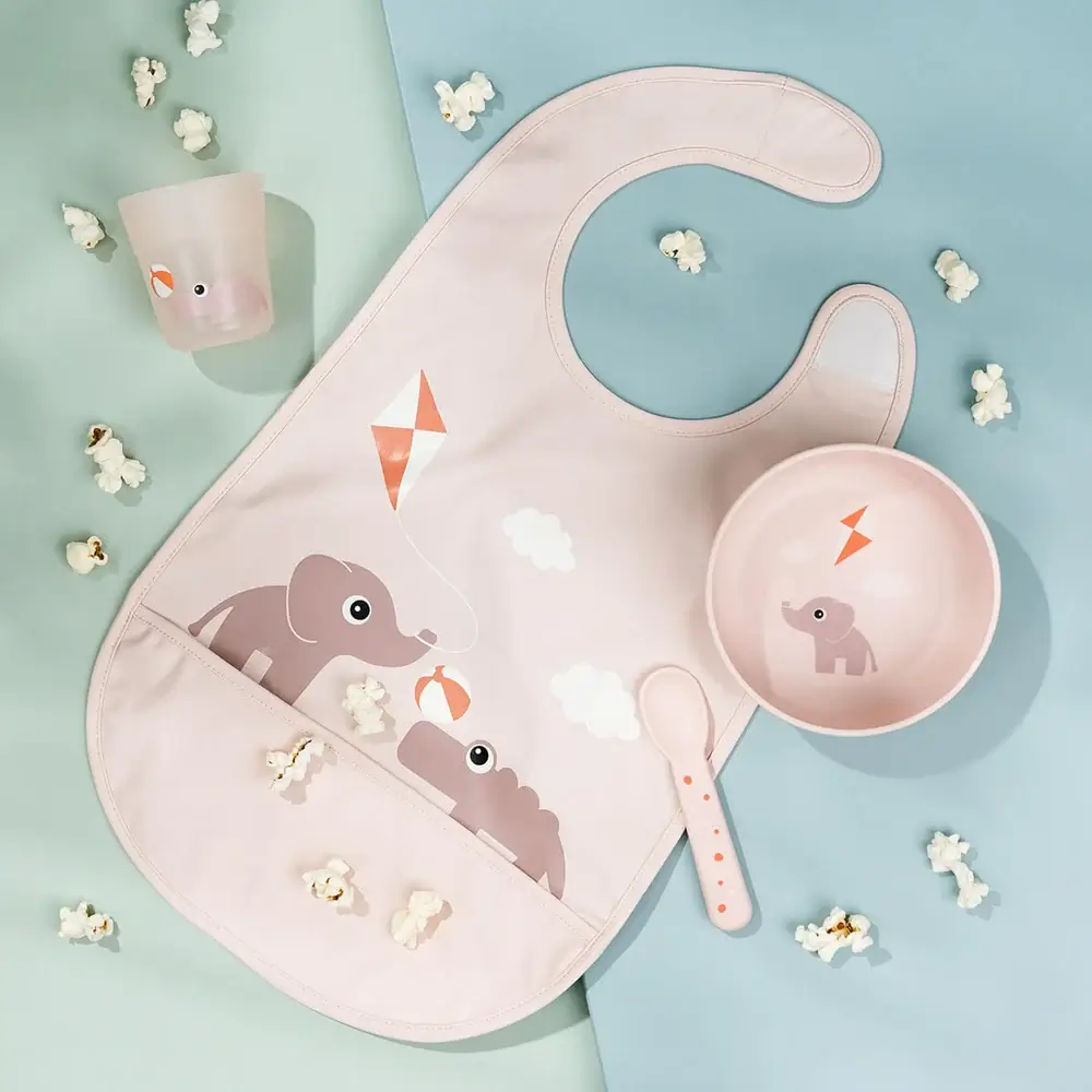 Babero Happy Playground Rosa