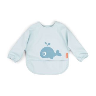 Babero con bolsillo y mangas Wally Blue