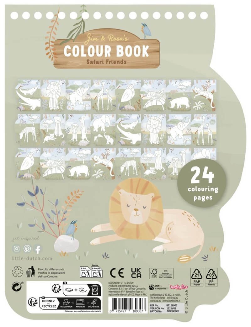 Libro Colorear Espiral León