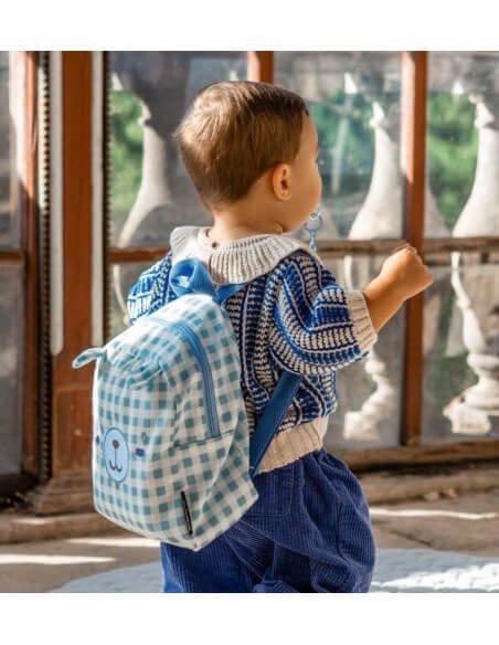 Mochila Infantil Osito con Cosmética y Biberón