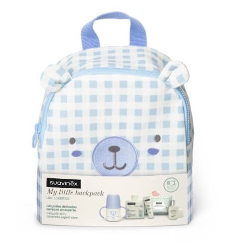 Mochila Infantil Osito con Cosmética y Biberón