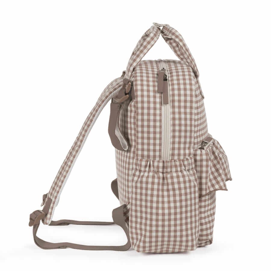 Mochila Praliné Vichy Moka