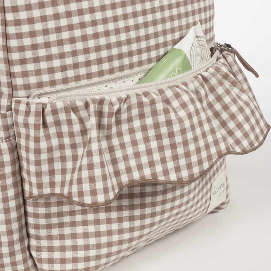 Mochila Praliné Vichy Moka