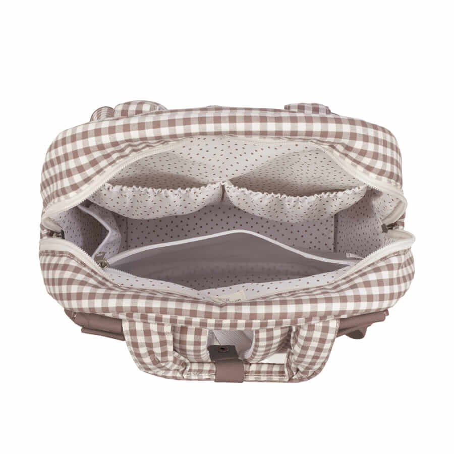 Mochila Praliné Vichy Moka