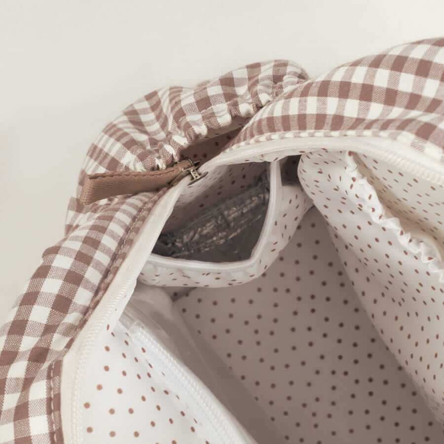 Mochila Praliné Vichy Moka