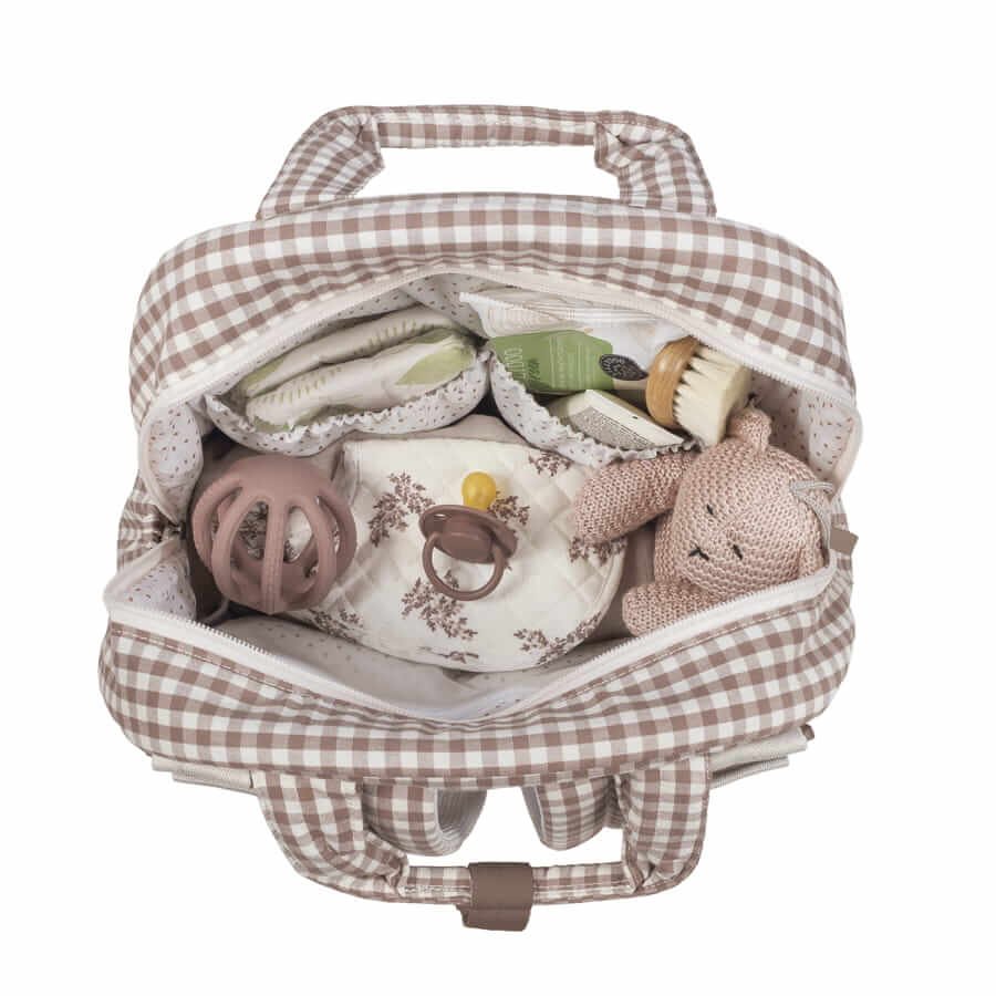 Mochila Praliné Vichy Moka