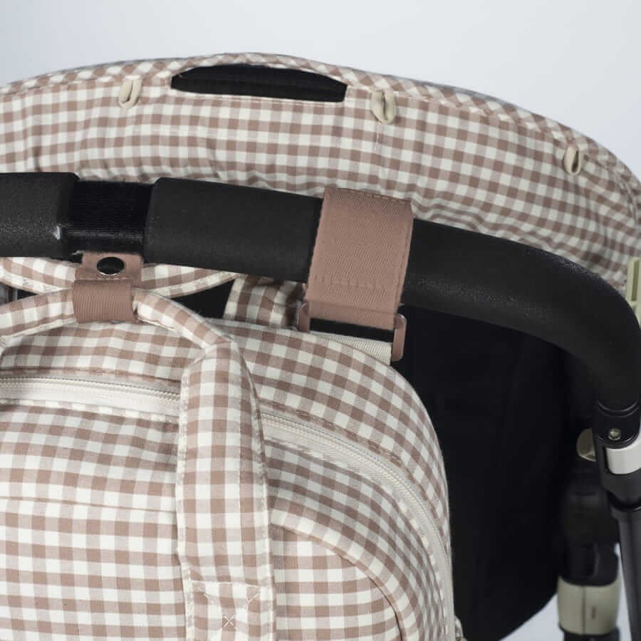 Mochila Praliné Vichy Moka