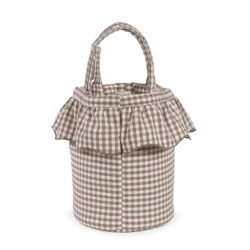 Bolso Bucket Praliné Vichy Moka