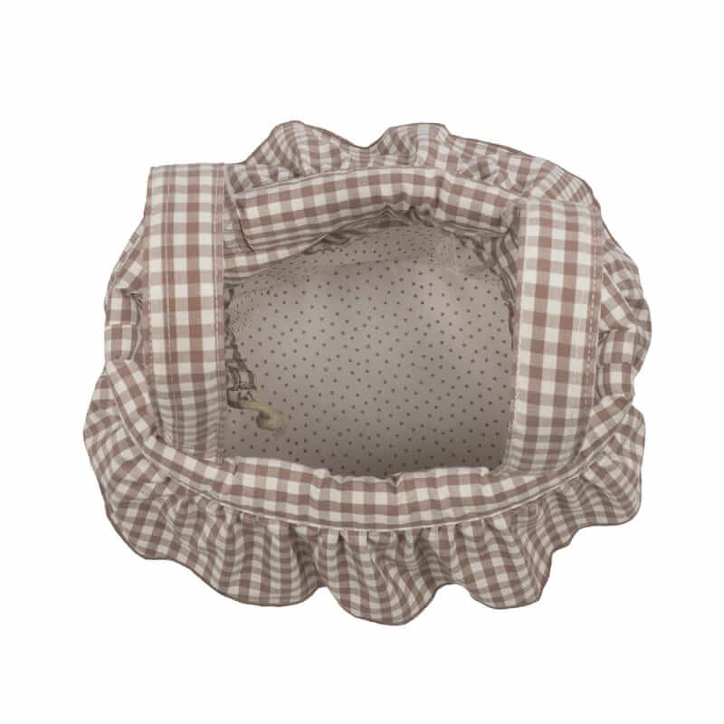 Bolso Bucket Praliné Vichy Moka