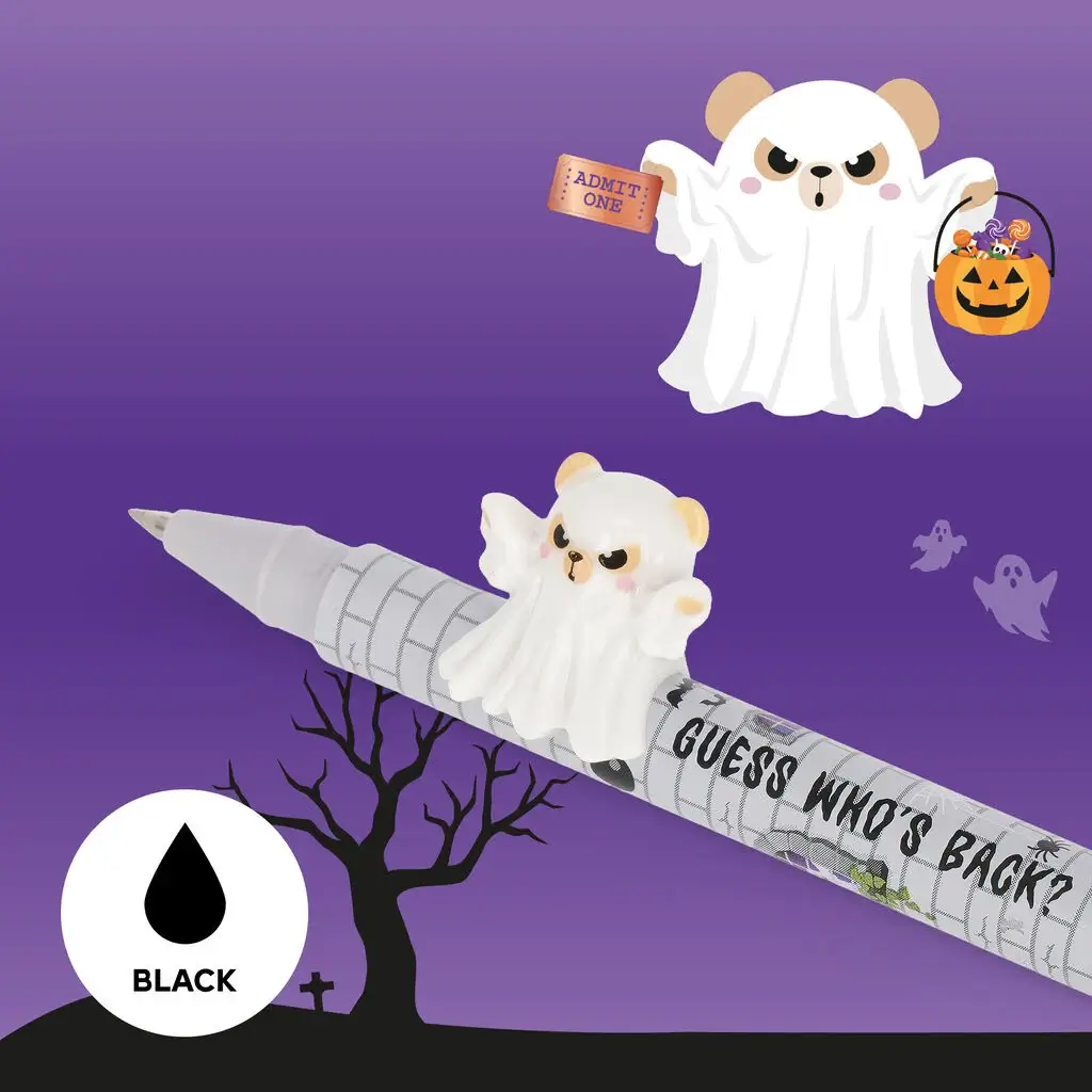 Set de 2 Bolígrafos Gel con Animal Decorativo Lovely Friends Spooky Party - Imagen 4