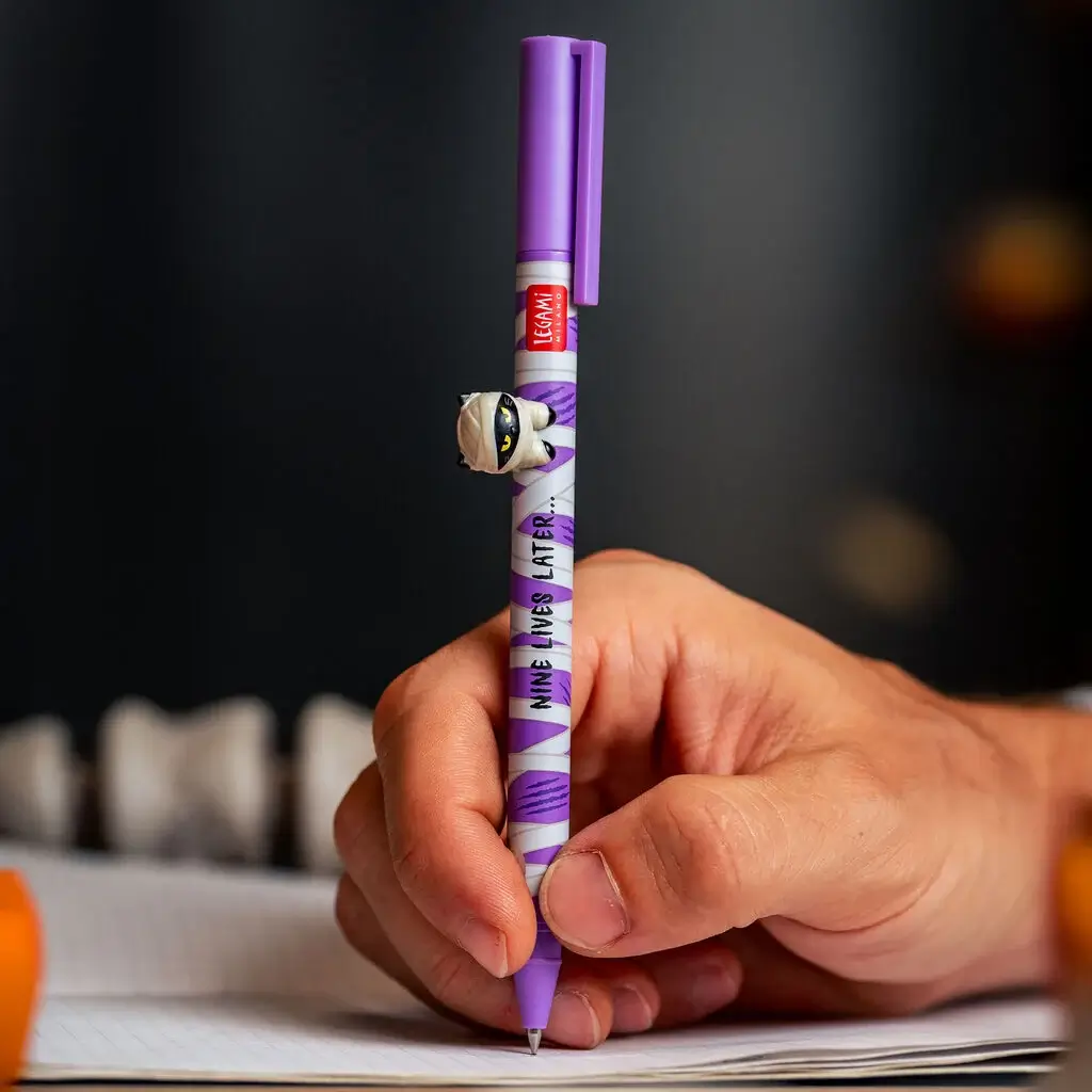 Set de 2 Bolígrafos Gel con Animal Decorativo Lovely Friends Spooky Party