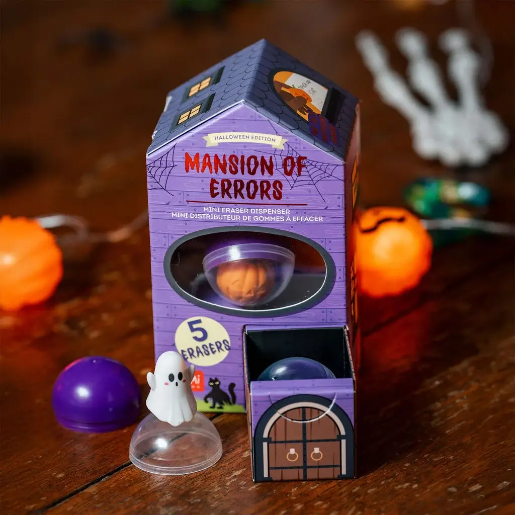 Mini Dispensador de Gomas de Borrar Halloween