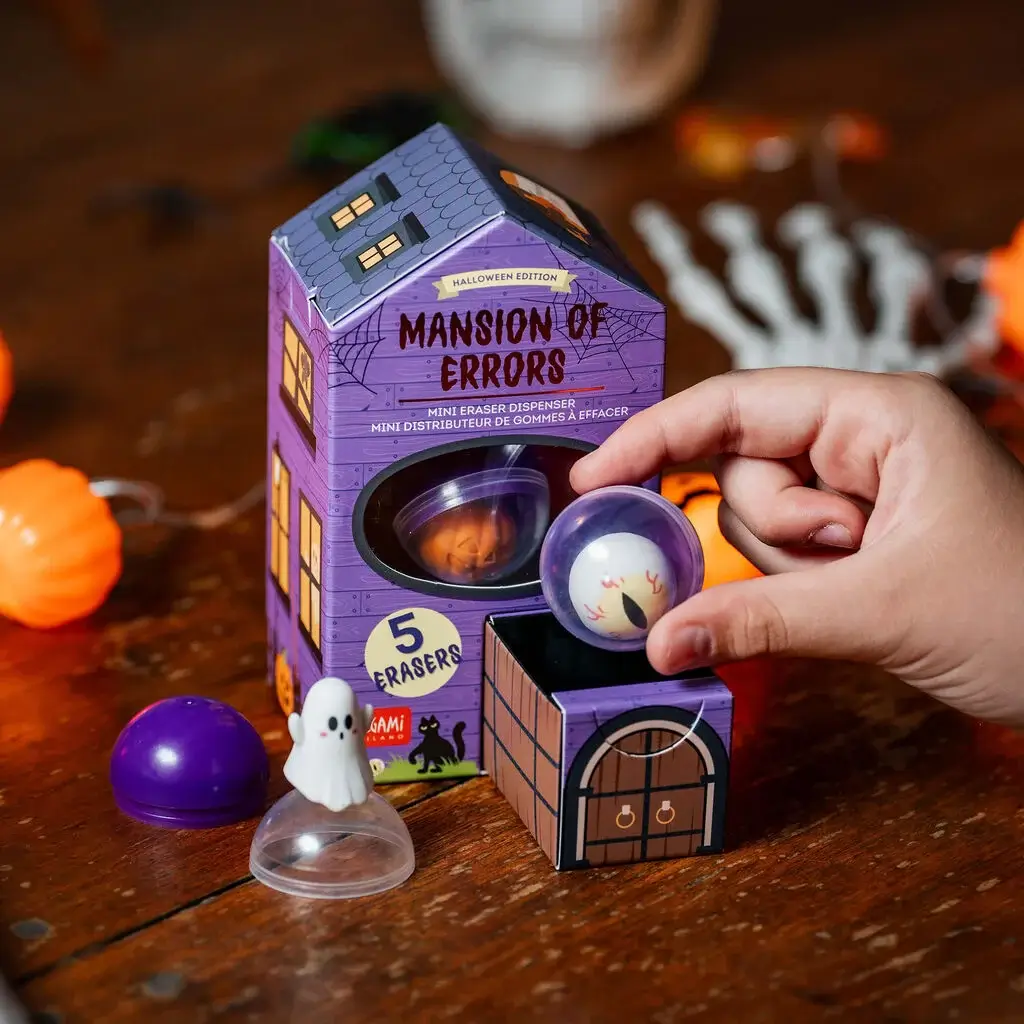 Mini Dispensador de Gomas de Borrar Halloween