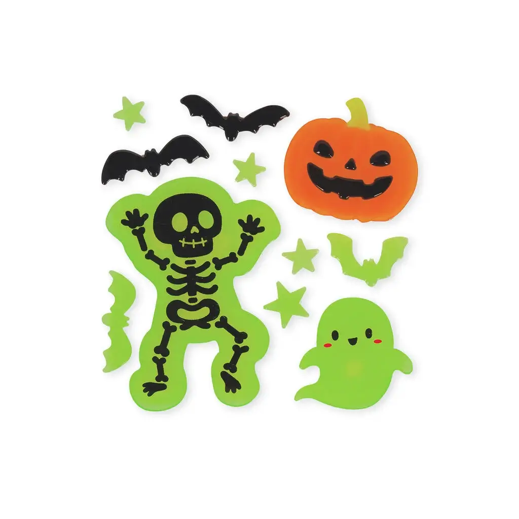 Set de Adhesivos de Gel para Ventanas Skeleton