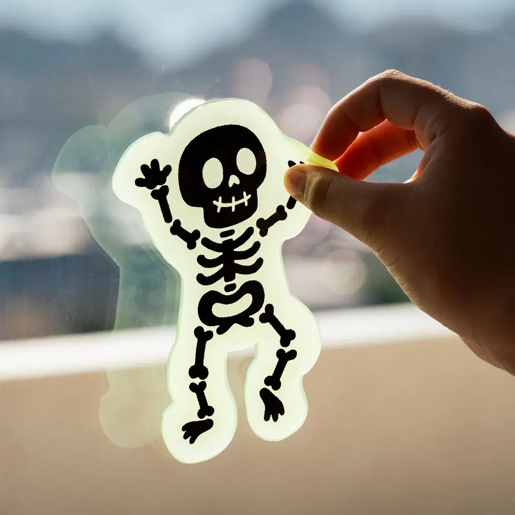 Set de Adhesivos de Gel para Ventanas Skeleton
