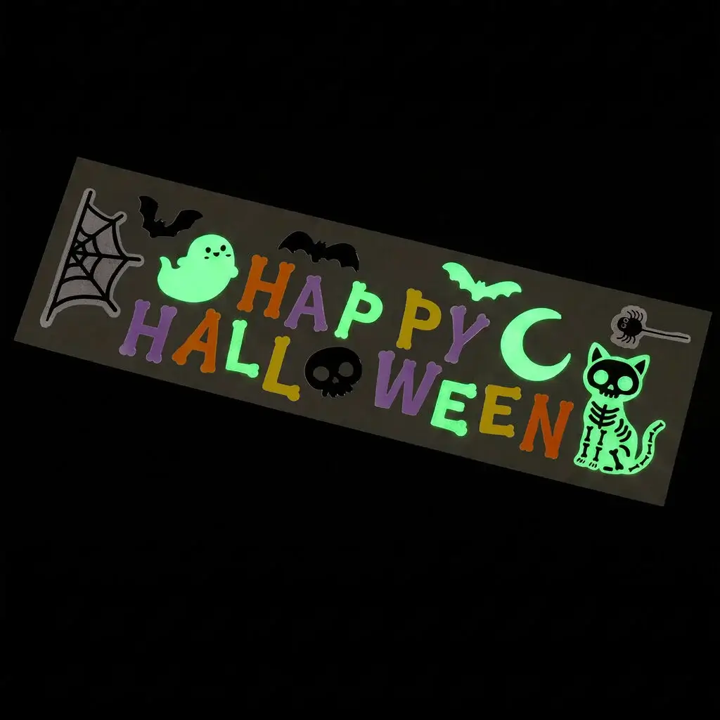 Set de Adhesivos de Gel para Ventanas Happy Halloween