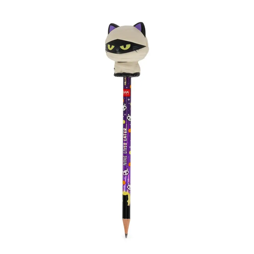 Lápiz Antiestrés de Halloween Mummy Cat