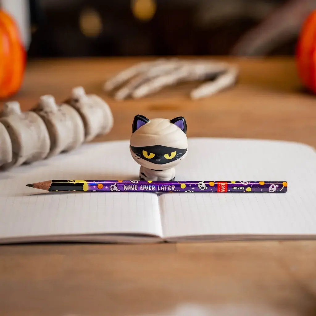 Lápiz Antiestrés de Halloween Mummy Cat