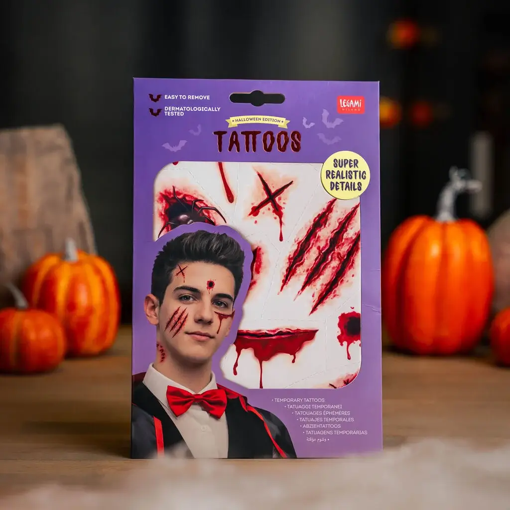 Tatuajes Temporales Halloween Cicatrices