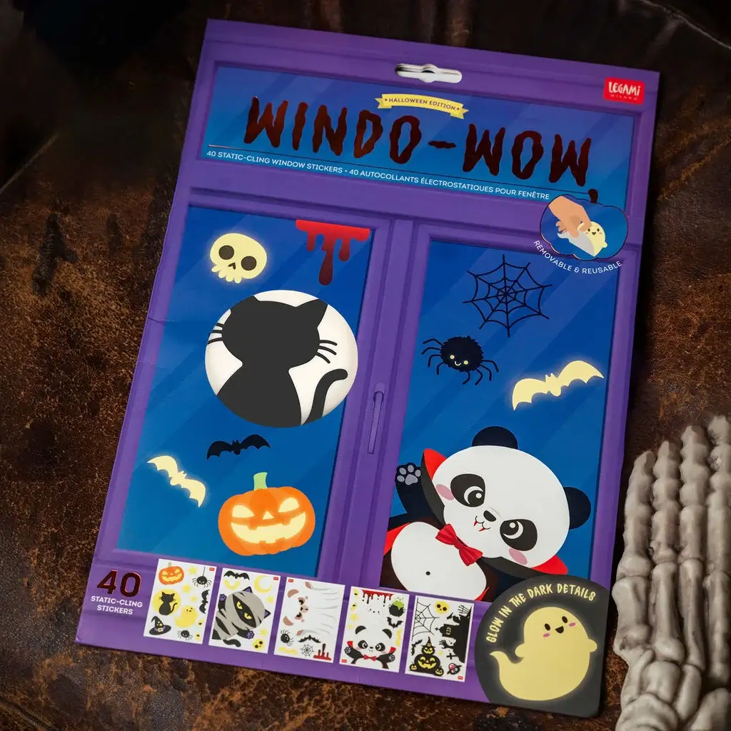Set de 40 Adhesivos Electrostáticos para Ventanas Halloween