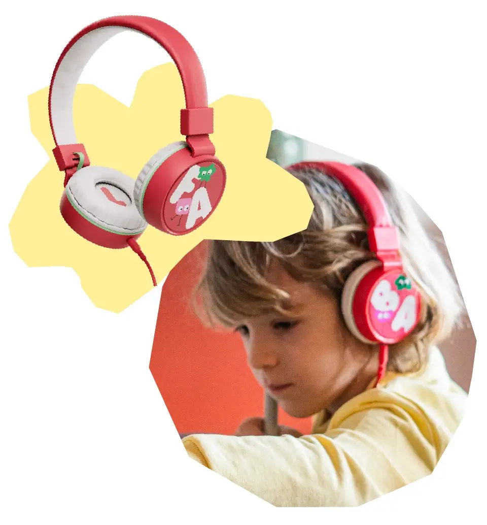 Auriculares Infantiles Tutum Rojo