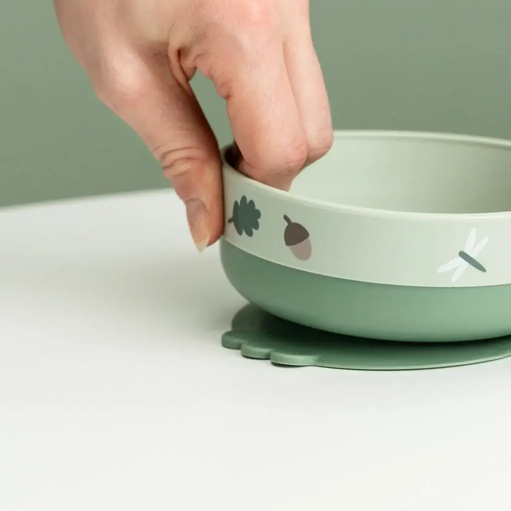 Set de Vajilla Foodie con Vaso 360° Tiny Trails Green