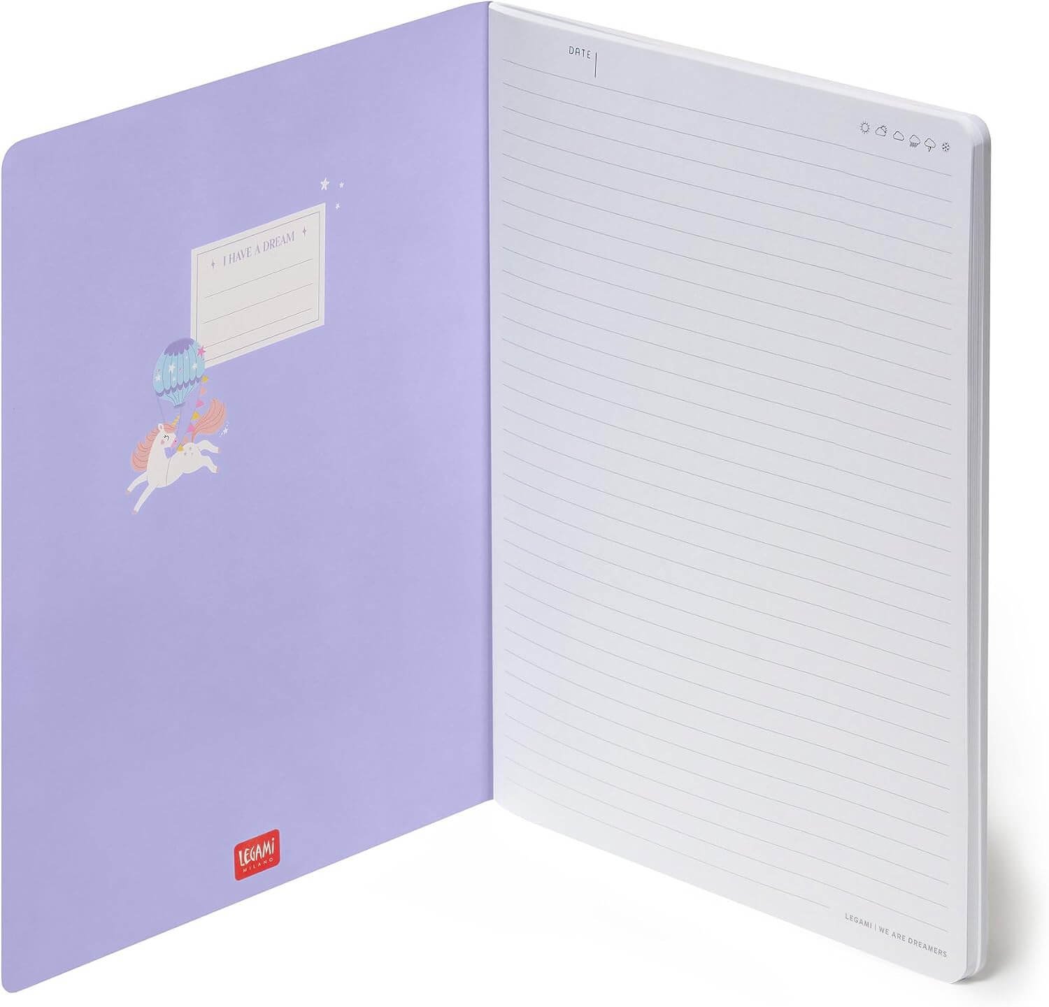 Cuaderno a Rayas B5 Unicorn
