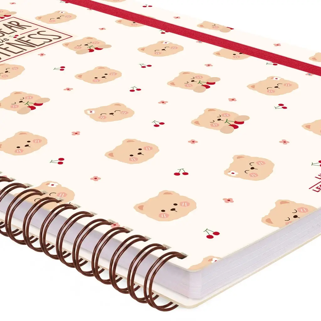 Cuaderno a Rayas Maxi A4 con Espiral Teddy Bear