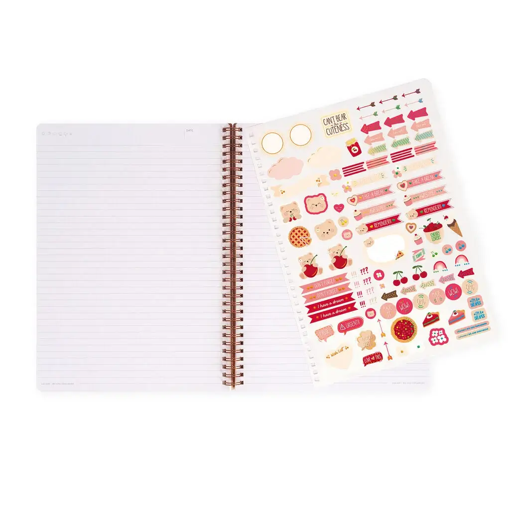 Cuaderno a Rayas Maxi A4 con Espiral Teddy Bear