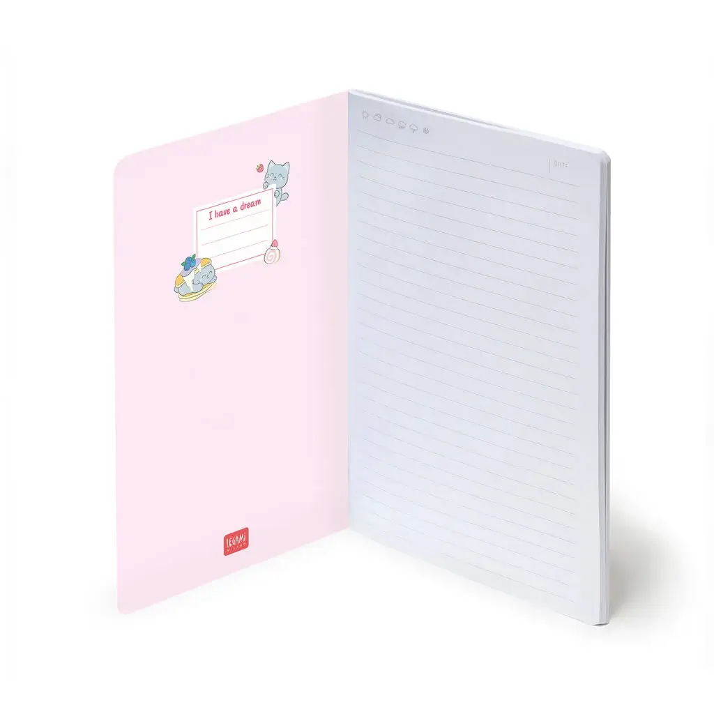 Cuaderno a Rayas Medium A5 Kitty