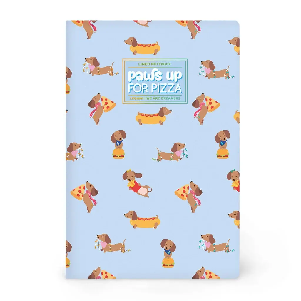 Cuaderno a Rayas Medium A5 Dog Light Blue