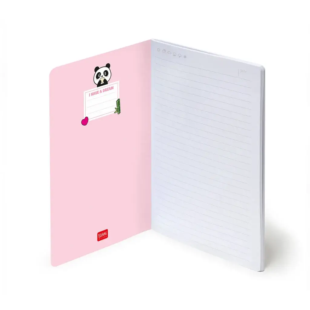 Cuaderno a Rayas Medium A5 Panda