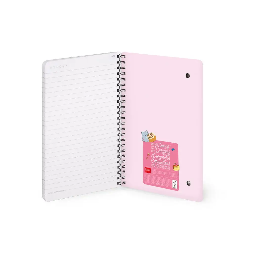 Cuaderno a Rayas A5 con Portada Rígida Kitty