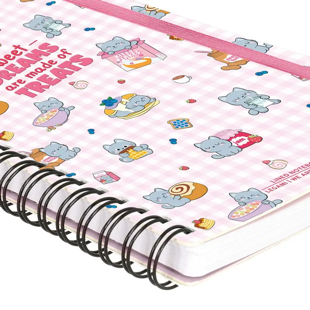 Cuaderno a Rayas A5 con Portada Rígida Kitty