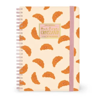Cuaderno a Rayas A5 con Portada Rígida Croissant