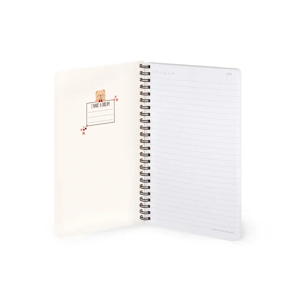 Cuaderno a Rayas A5 con Portada Rígida Teddy Bear