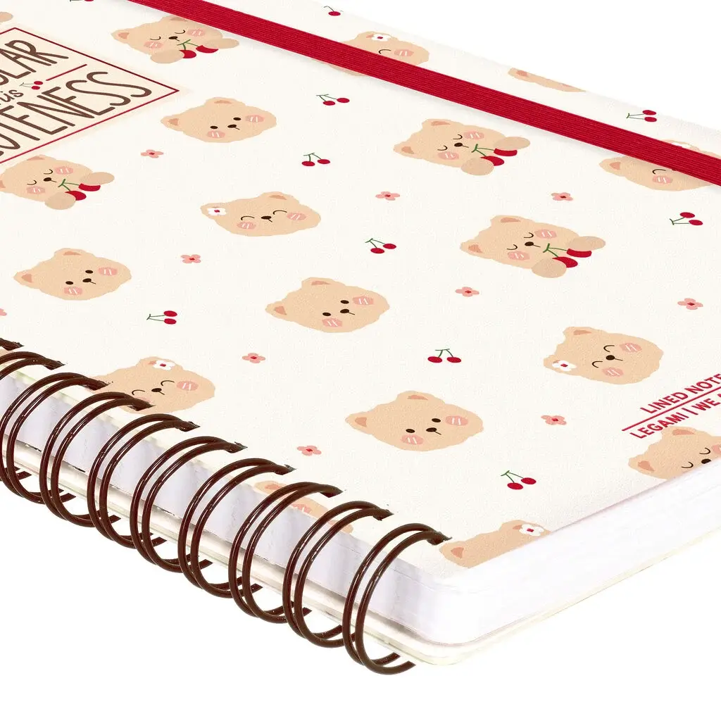 Cuaderno a Rayas A5 con Portada Rígida Teddy Bear