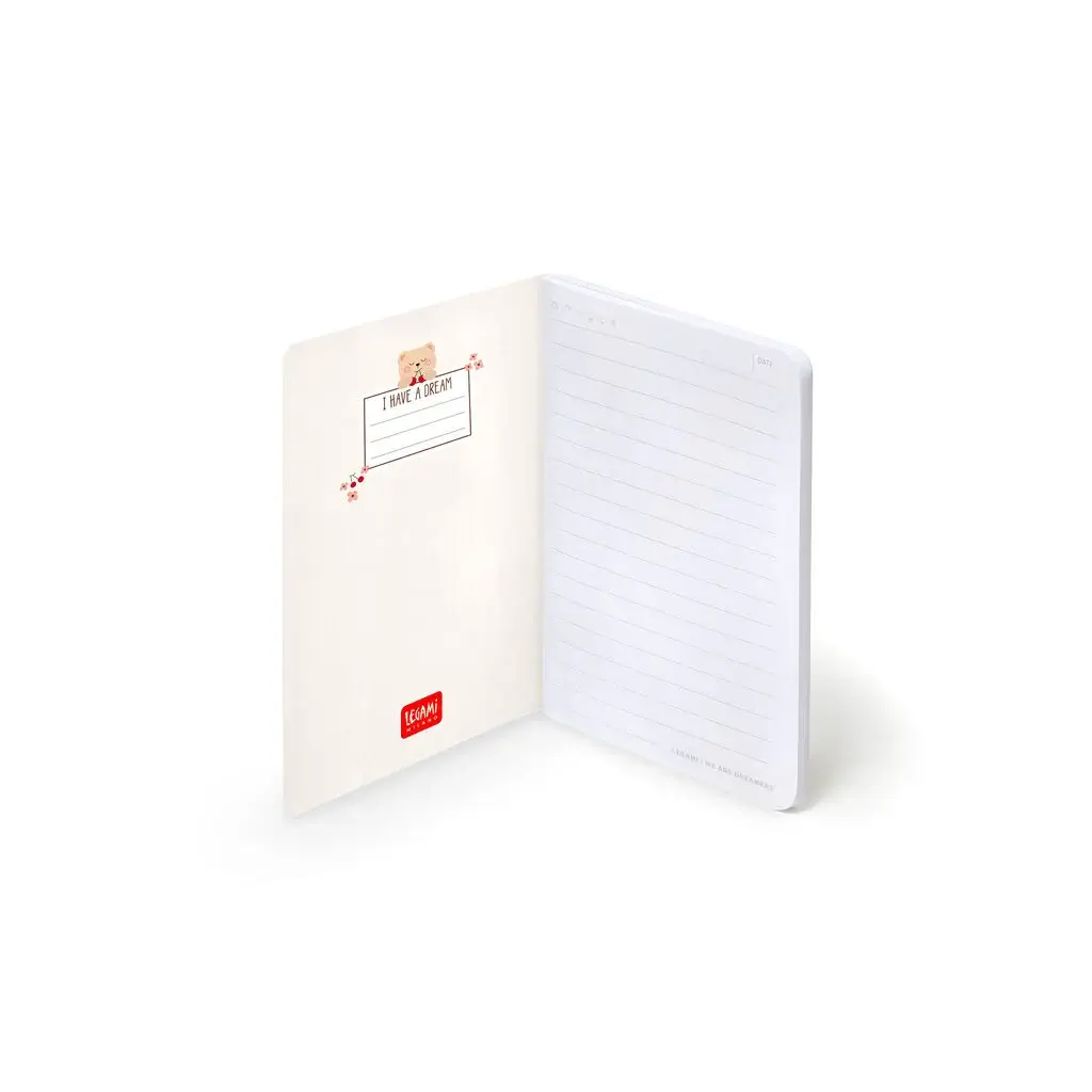 Cuaderno a Rayas A6 Small Teddy Bear
