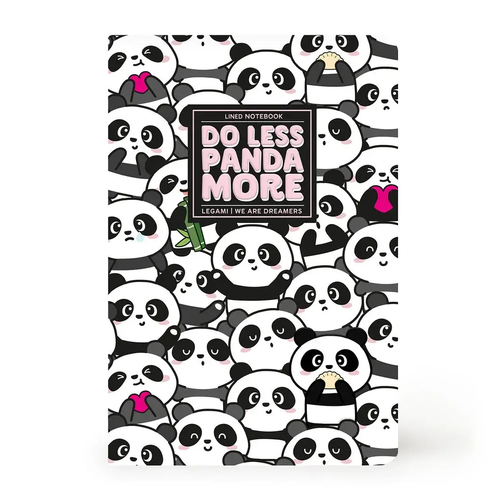 Cuaderno a Rayas A6 Small Panda