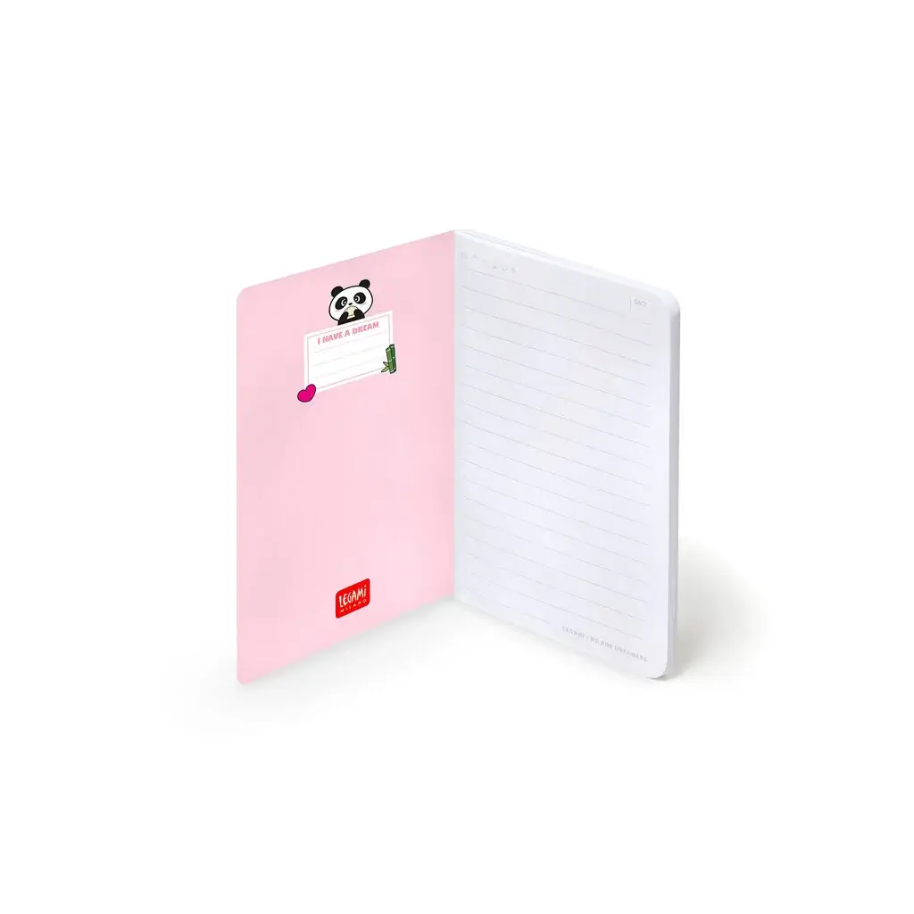 Cuaderno a Rayas A6 Small Panda