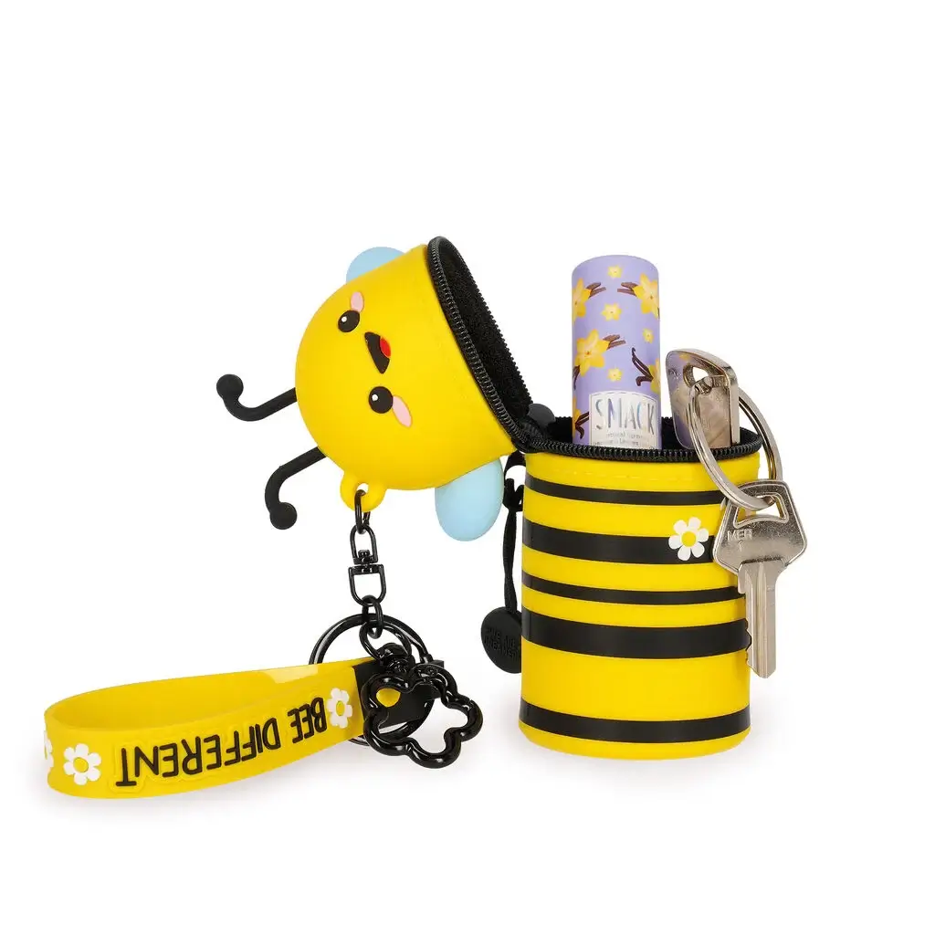 Monedero con Llavero Mini Kawaii Bee